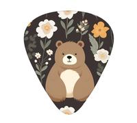 Funny Bear guitar picks in three different thicknesses, suitable for electric guitar and band players