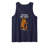 Funny Bear Outta My Way Cool Tank Top
