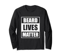 Funny Beard Men Fathers Day Daddy Husband Beard Best Dad Long Sleeve T-Shirt