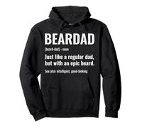 Funny Bearded Dad Beardad Defined Beard Humor Father Grandpa Pullover Hoodie