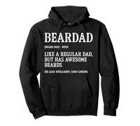 Funny Bearded Dad: Beardad Defined Father's Day Beard Humor Pullover Hoodie