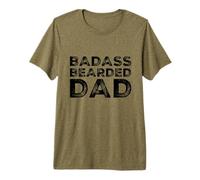 Funny Bearded Dads Beard Dad No Shave Beards Father Sayings Premium T-Shirt