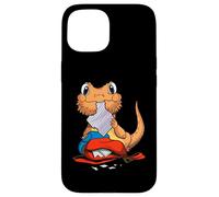 Funny Bearded Dragon Back To School Cute Lizard Student Kids Case for iPhone 15