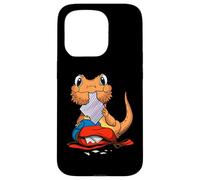 Funny Bearded Dragon Back To School Cute Lizard Student Kids Case for iPhone 15 Pro