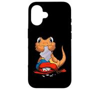 Funny Bearded Dragon Back To School Cute Lizard Student Kids Case for iPhone 16