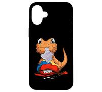 Funny Bearded Dragon Back To School Cute Lizard Student Kids Case for iPhone 16 Plus