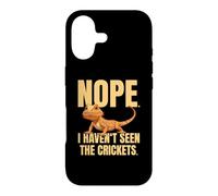 Funny Bearded Dragon Meme Nope I Haven't Seen The Crickets Case for iPhone 17