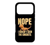 Funny Bearded Dragon Meme Nope I Haven't Seen The Crickets Case for iPhone 17 Pro