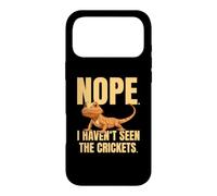 Funny Bearded Dragon Meme Nope I Haven't Seen The Crickets Case for iPhone 17 Pro Max
