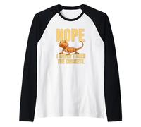 Funny Bearded Dragon Meme Nope I Haven't Seen The Crickets Raglan Baseball Tee