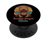 Funny Bearded Dragon Mom Cool Reptile Lover PopSockets Adhesive PopGrip