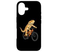 Funny Bearded Dragon On A Bicycle Cycling Case for iPhone 17