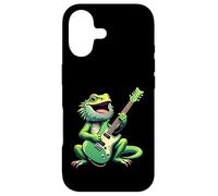 Funny Bearded Dragon Playing Electric Guitar Music Lovers Case for iPhone 17
