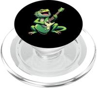 Funny Bearded Dragon Playing Electric Guitar Music Lovers PopSockets PopGrip for MagSafe