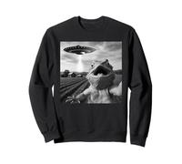 Funny Bearded Dragon Selfie With Alien UFO Sweatshirt