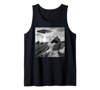 Funny Bearded Dragon Selfie With Alien UFO Tank Top