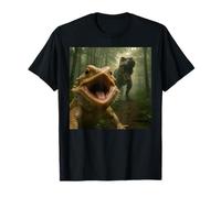Funny Bearded Dragon Selfie with T-Rex Meme T-Shirt