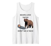 Funny Bears Love Tacos Tank Top