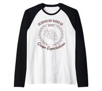 Funny Beaujolais Nouveau 2025 Grape Expectations Raglan Baseball Tee