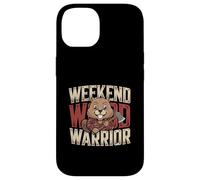 Funny Beaver Axe Lumberjack Weekend Wood Warrior Case for iPhone 14