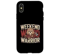 Funny Beaver Axe Lumberjack Weekend Wood Warrior Case for iPhone X/XS