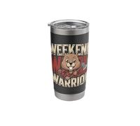 Funny Beaver Axe Lumberjack Weekend Wood Warrior Stainless Steel Insulated Tumbler