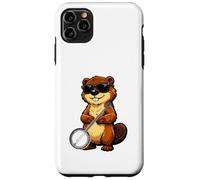 Funny Beaver Wearing Sunglasses Playing Banjo Case for iPhone 11 Pro Max