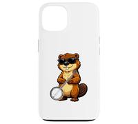 Funny Beaver Wearing Sunglasses Playing Banjo Case for iPhone 13