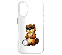 Funny Beaver Wearing Sunglasses Playing Banjo Case for iPhone 17