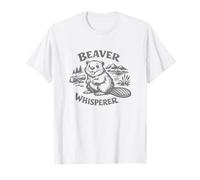 Funny Beaver Whisperer Forest Wildlife Lover Humor T-Shirt