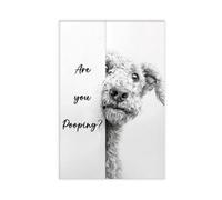 Funny Bedlington Terrier Canvas Poster Bedroom Decor Landscape Office Room Decor Gift 12x18inch(30x45cm)