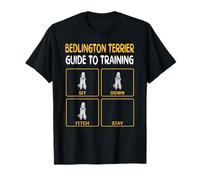 Funny Bedlington Terrier Guide To Training Dog Obedience T-Shirt