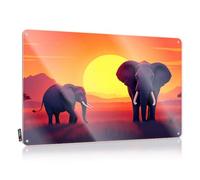 Funny Bedroom Decor Elephants At Sunset In The Wild Tin Sign Funny Bedroom Decor Personalized Metal Signs For O(30X40CM)