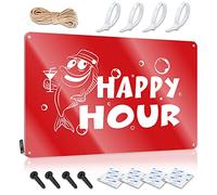 Funny Bedroom Decor Happy Hour Fish Royal Tin Sign Stuff For Your Room Gaming Metal Tin Decor(30X40CM)