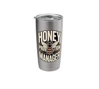 Funny Bee Honey Production Manager Beekeeper Stainless Steel Insulated Tumbler