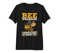 Funny Beekeeper Bee Wrangler Beekeeping Premium T-Shirt