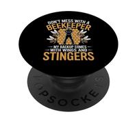 Funny Beekeeper Humor for Beekeeping Bee Hive Honeybee PopSockets Adhesive PopGrip