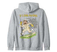 Funny Beekeeper If I Run You Run Bee Swarm Meme Zip Hoodie