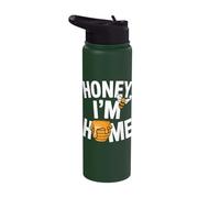 Funny Beekeeper Quote - Honey I'm Home Stainless Steel Insulated Water Bottle