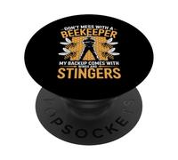 Funny Beekeeping Humor for Beekeeper Bee Hive Honeybee PopSockets Adhesive PopGrip