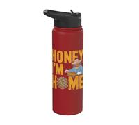 Funny Beekeeping Quote - Honey I'm Home Stainless Steel Insulated Water Bottle