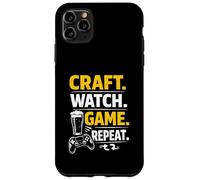 Funny Beer Craft Watch Game Repeat Gamer Streaming Quote Case for iPhone 11 Pro Max