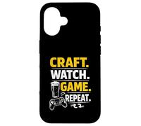 Funny Beer Craft Watch Game Repeat Gamer Streaming Quote Case for iPhone 16