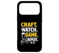 Funny Beer Craft Watch Game Repeat Gamer Streaming Quote Case for iPhone 17 Pro Max