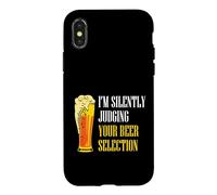Funny Beer Drinker I’m Silently Judging Your Beer Selection Case for iPhone X/XS