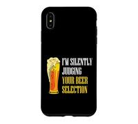 Funny Beer Drinker I’m Silently Judging Your Beer Selection Case for iPhone XS Max