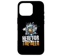 Funny Beer Drinkers Design, Here for the Beer, Brew Fan Case for iPhone 16 Pro