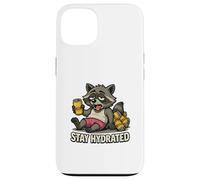 Funny Beer Motif with Raccoon for Beer Drinkers Case for iPhone 13