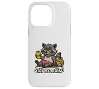 Funny Beer Motif with Raccoon for Beer Drinkers Case for iPhone 14 Pro Max