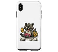 Funny Beer Motif with Raccoon for Beer Drinkers Case for iPhone XS Max